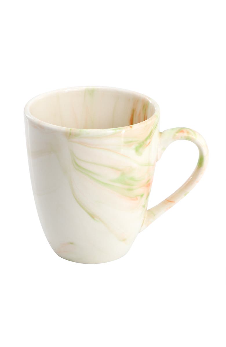 Elama Fine Marble 16 Piece Porcelain Dinnerware Set, Alternate, color, Multi