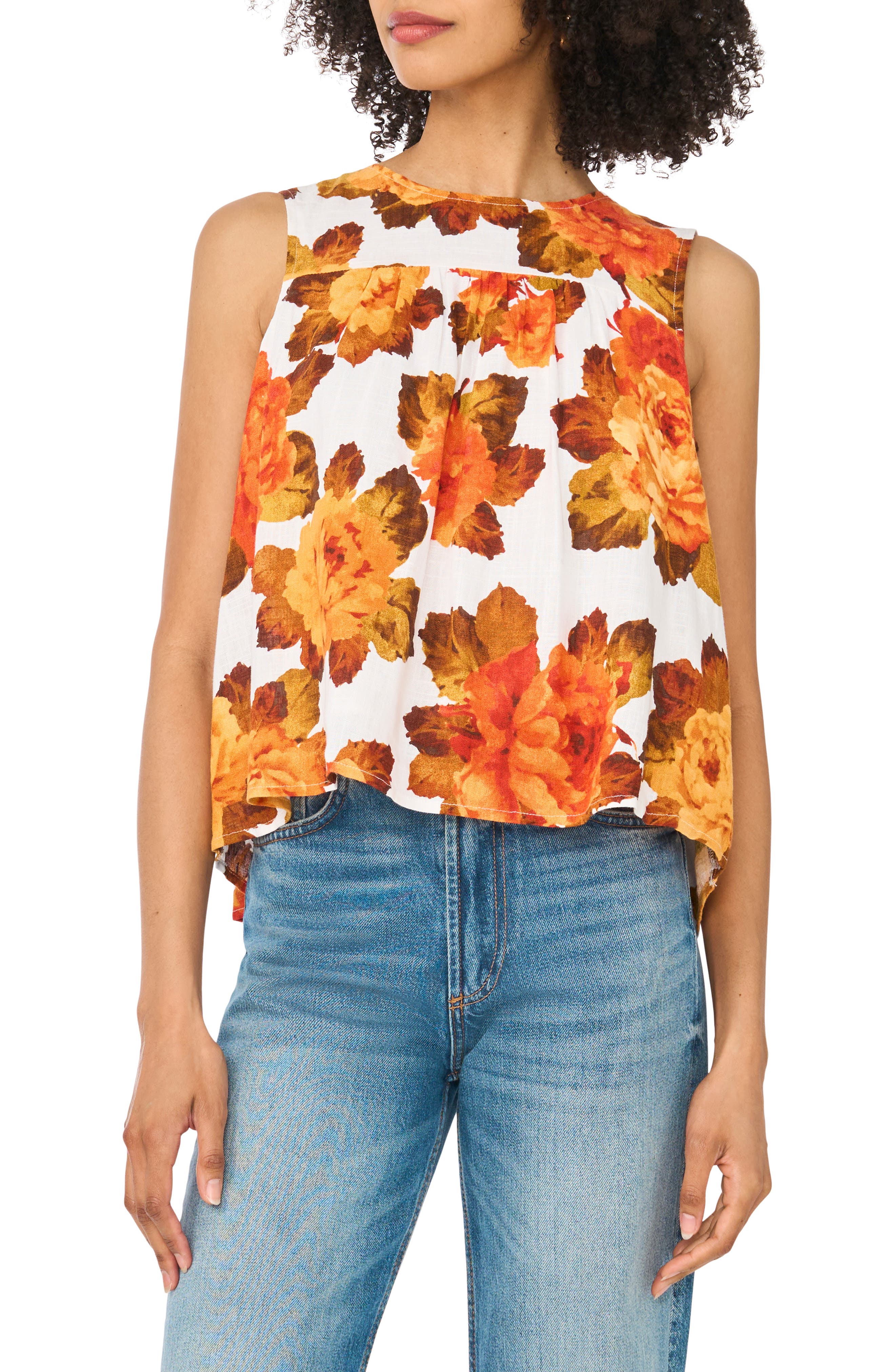 1.STATE Pleat Back Knit Tank
