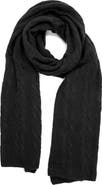 Portolano Cashmere Cable Knit Scarf