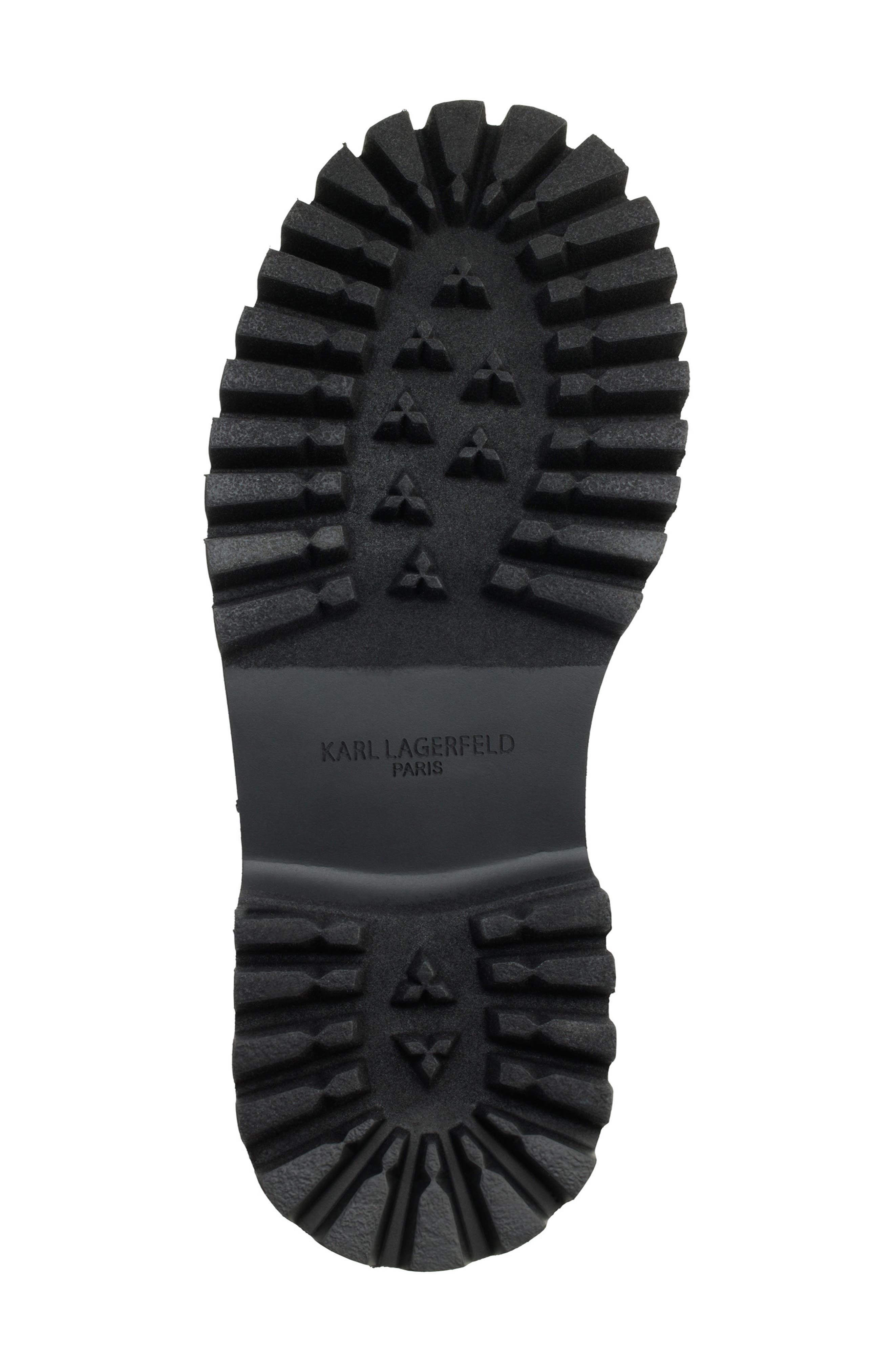 KARL LAGERFELD PARIS Grady Crystal Lug Sole Loafer, Alternate, color, Soft White