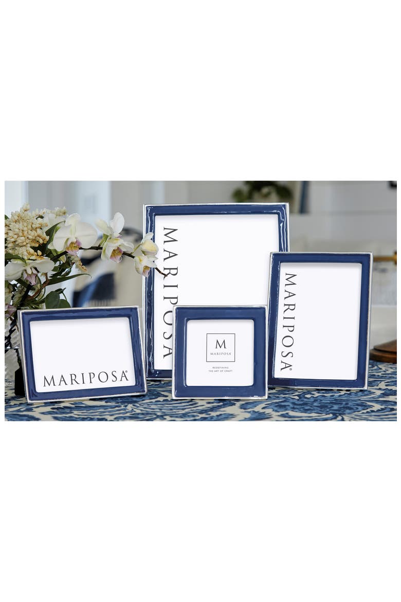 Signature Enamel Picture Frame, Alternate, color, BLUE