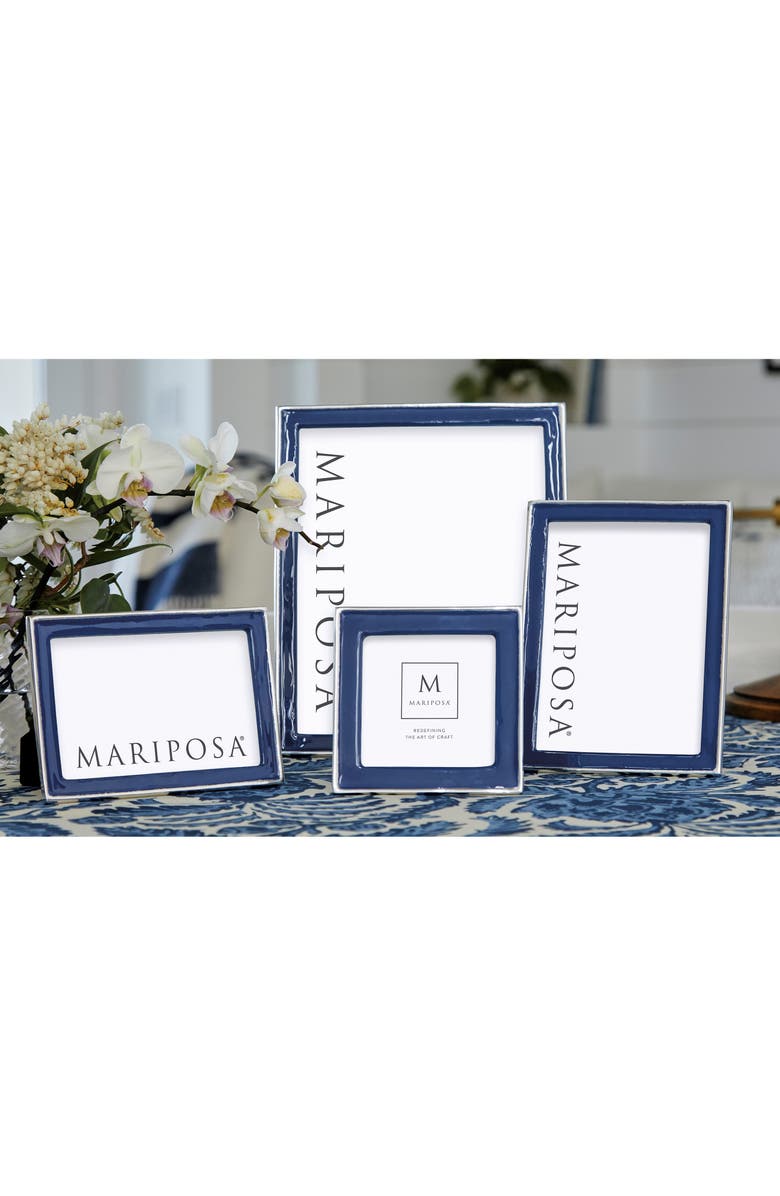 Mariposa Signature Enamel Picture Frame, Alternate, color, Blue