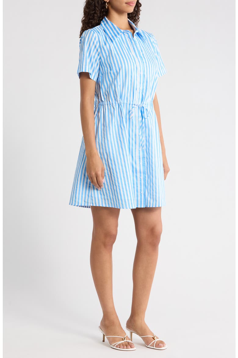 Saida Kenda Striped Shift Minidress, Alternate, color, BLUE WHITE STRIPE