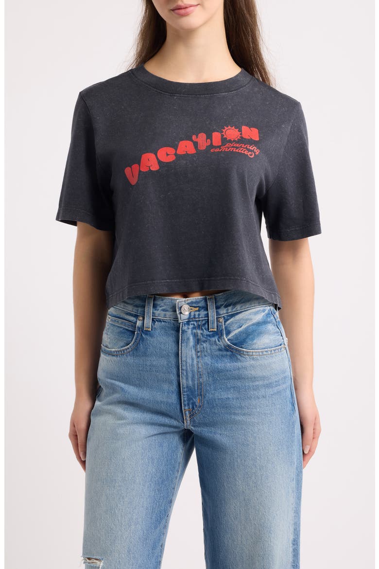 Vacation Planning Committee Graphic T-Shirt, Main, color, BLACK STONE