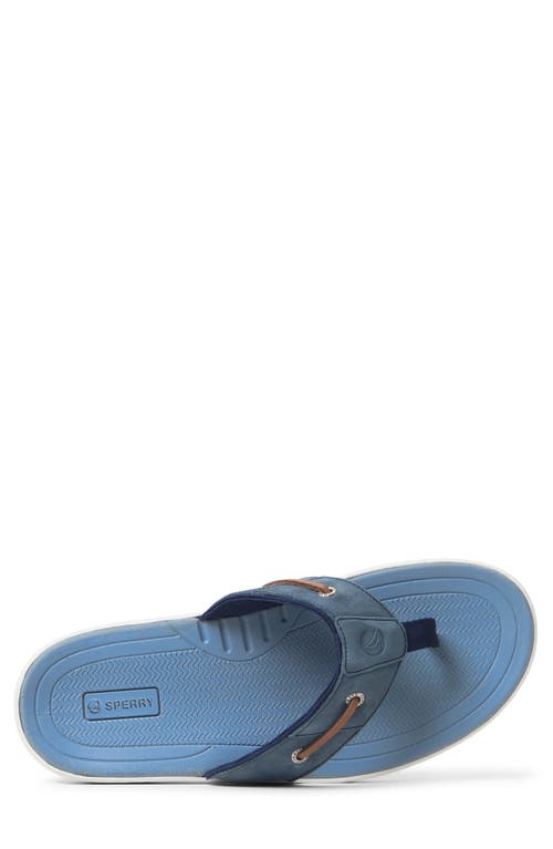 Sperry Baitfish Flip Flop In Dust Blue