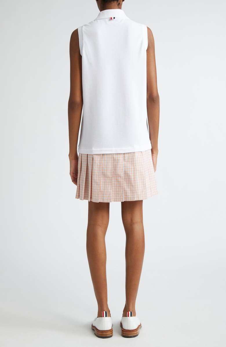 Thom Browne Mixed Media Sleeveless Minidress, Alternate, color, 