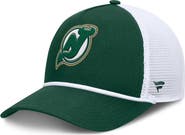 FANATICS Men's Fanatics Green/White New Jersey Devils Bermuda A-Frame Adjustable Hat