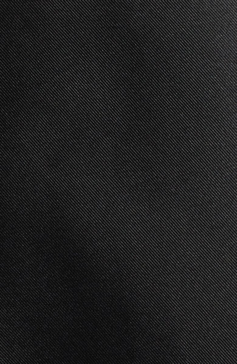 Eliza J Satin Twill Cocktail Dress, Alternate, color, Black