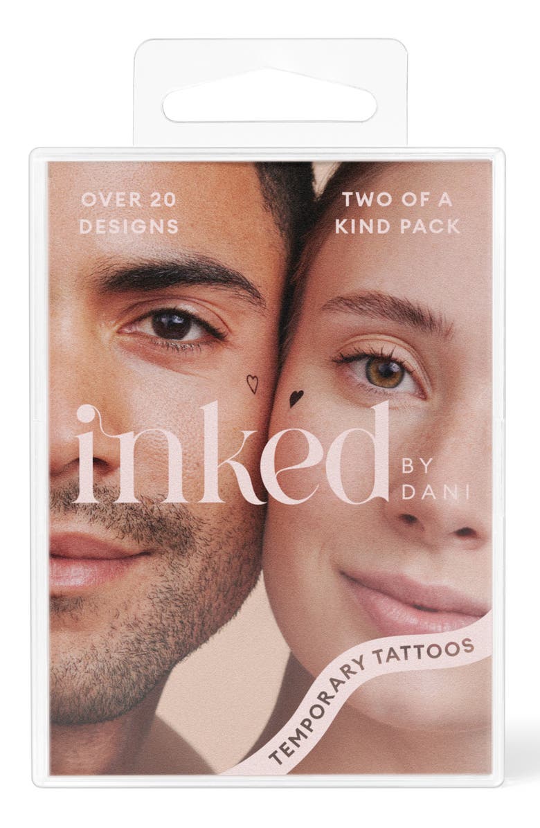 INKED by Dani Two of a Kind Pack Temporary Tattoos, Main, color, 