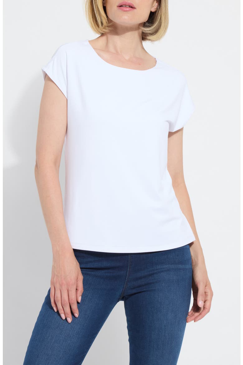 'Lyssentials T-Shirt, Main, color, WHITE