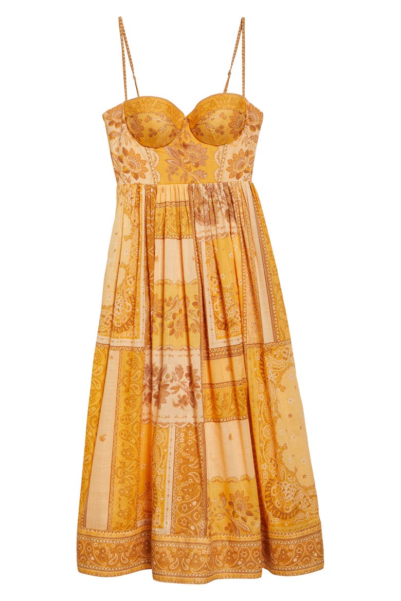 orange bandana dress Bandana Print Cotton Mini Dress