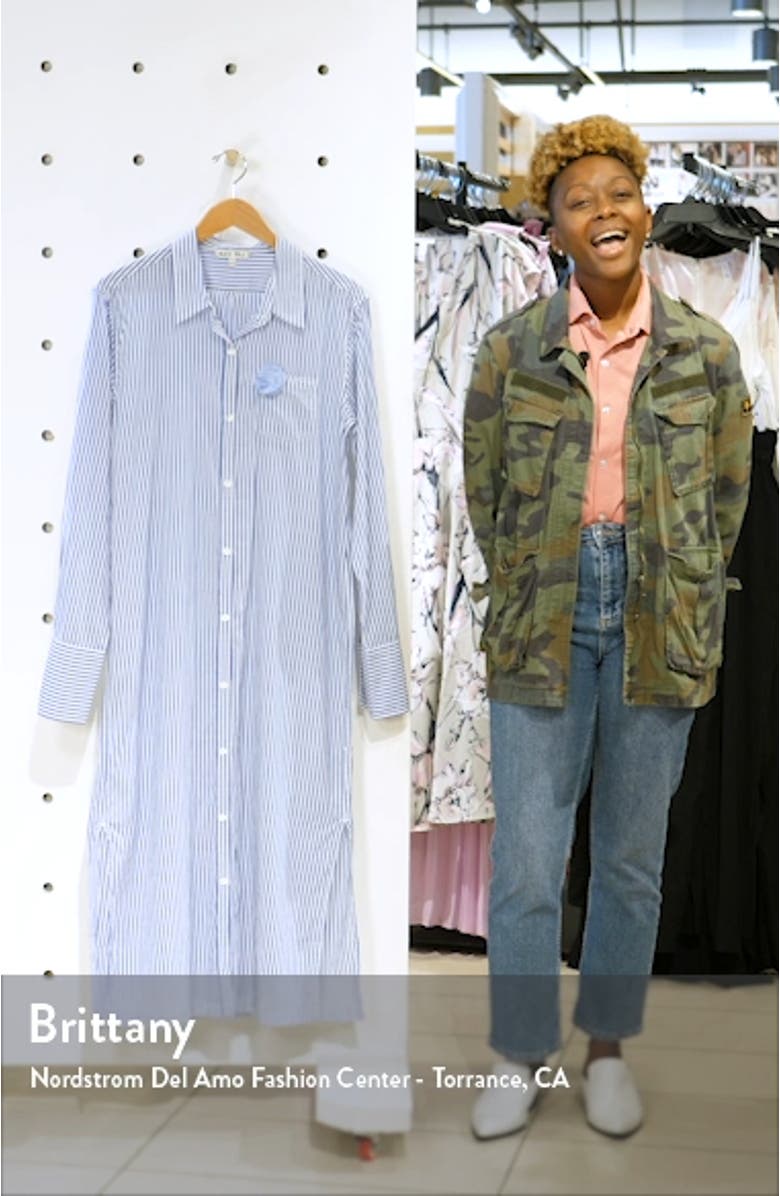 Stripe Maxi Shirtdress, sales video thumbnail