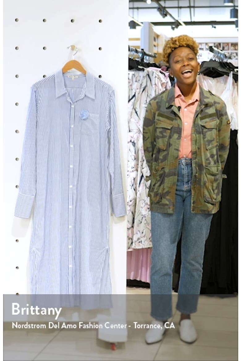 Stripe Maxi Shirtdress video
