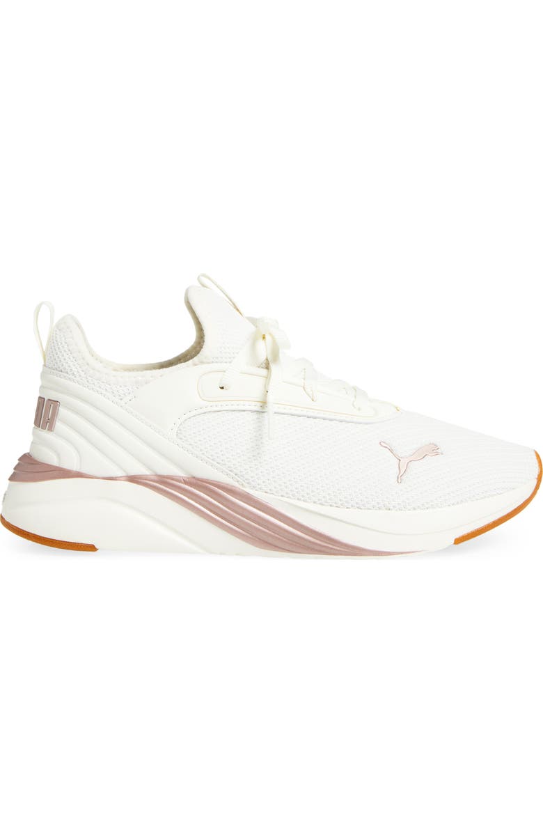 PUMA Softride Ruby Luxe Femme Sneaker, Alternate, color, Warm White/ Rose Gold/ Gum