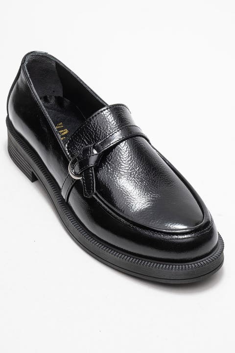 Galea Buckled Leather Loafers