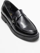Forever & Always Shoes Galea Buckled Leather Loafers