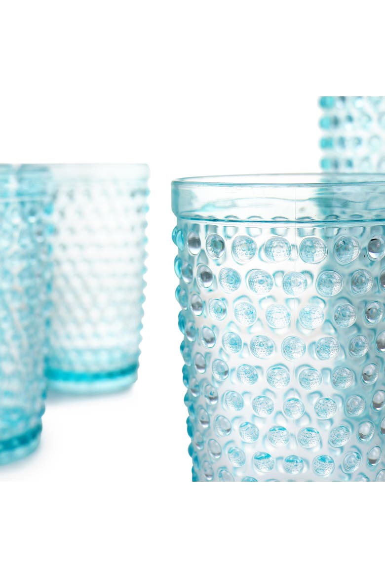 Malone 5 Piece Plastic Pitcher and Tumbler Set, Alternate, color, Clear