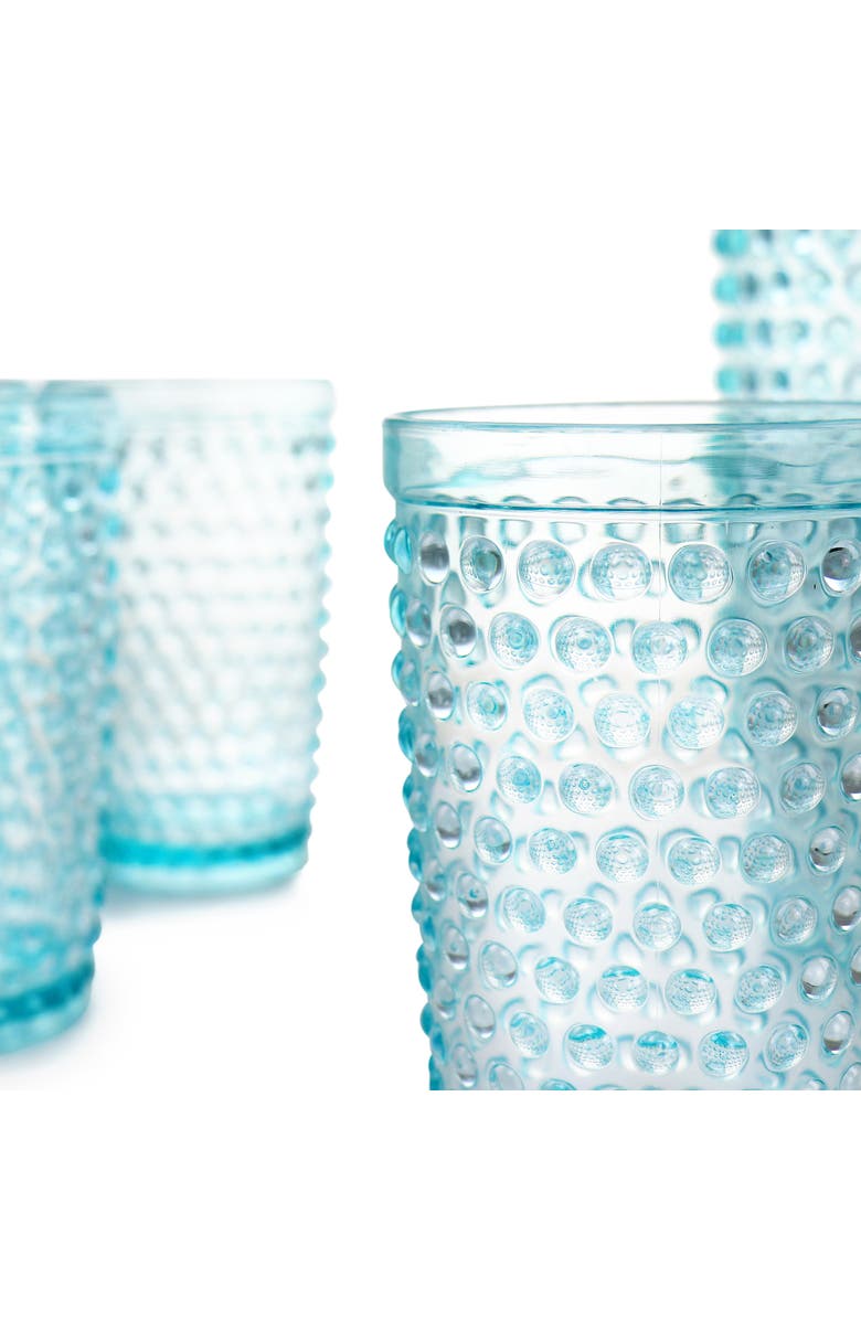 Gibson Home Malone 5 Piece Plastic Pitcher and Tumbler Set, Alternate, color, Clear