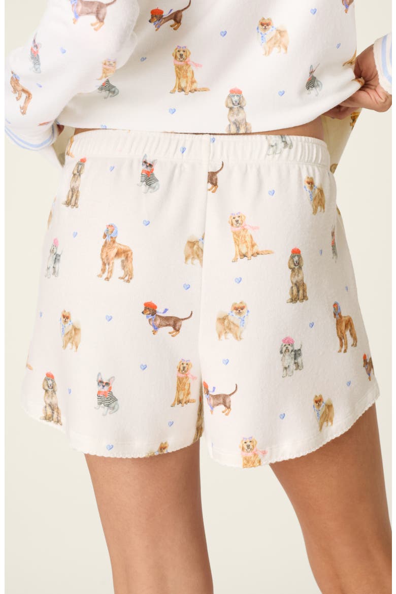 Meet Me in Pawris Sleep Shorts, Alternate, color, IVORY