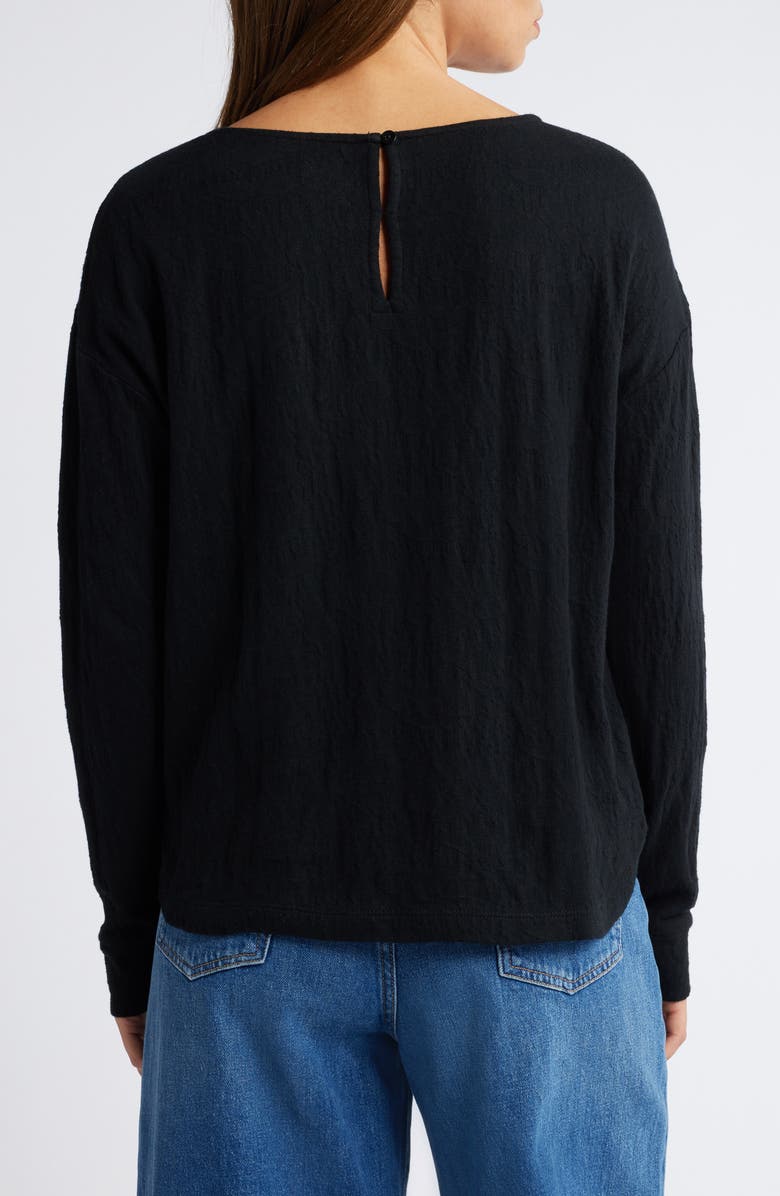 NIC+ZOE Relaxed Fit Cotton Jacquard T-Shirt, Alternate, color,