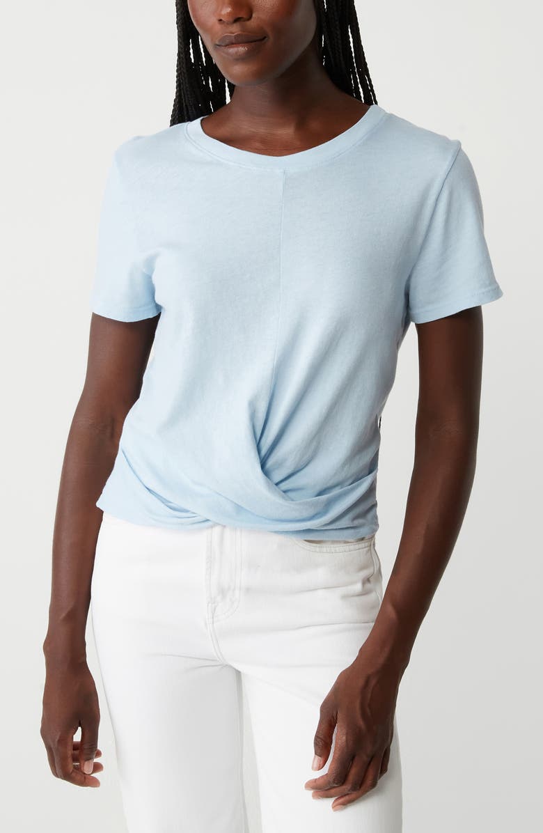 Michael Stars Hollis Criss Cross T-Shirt, Alternate, color, Fountain