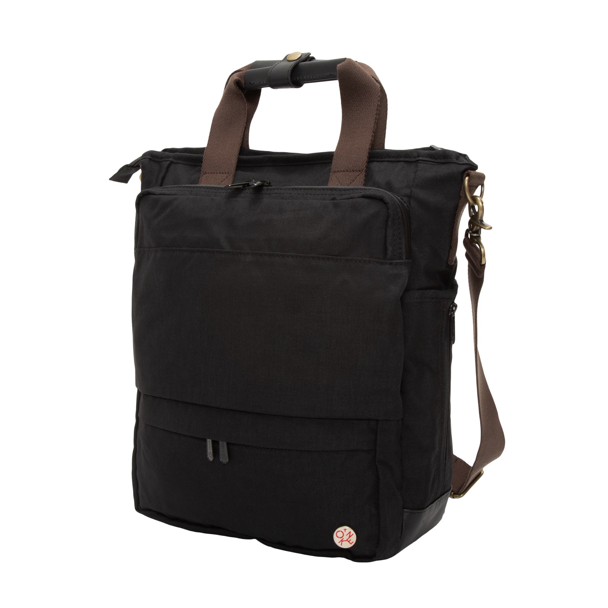 Token Waxed Nylon Fordham Convertible Backpack, Alternate, color, Black