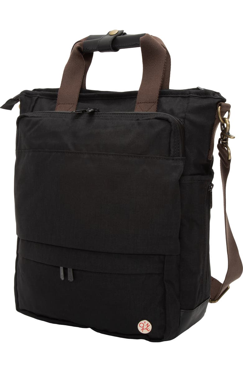 Token Waxed Nylon Fordham Convertible Backpack, Alternate, color, Black