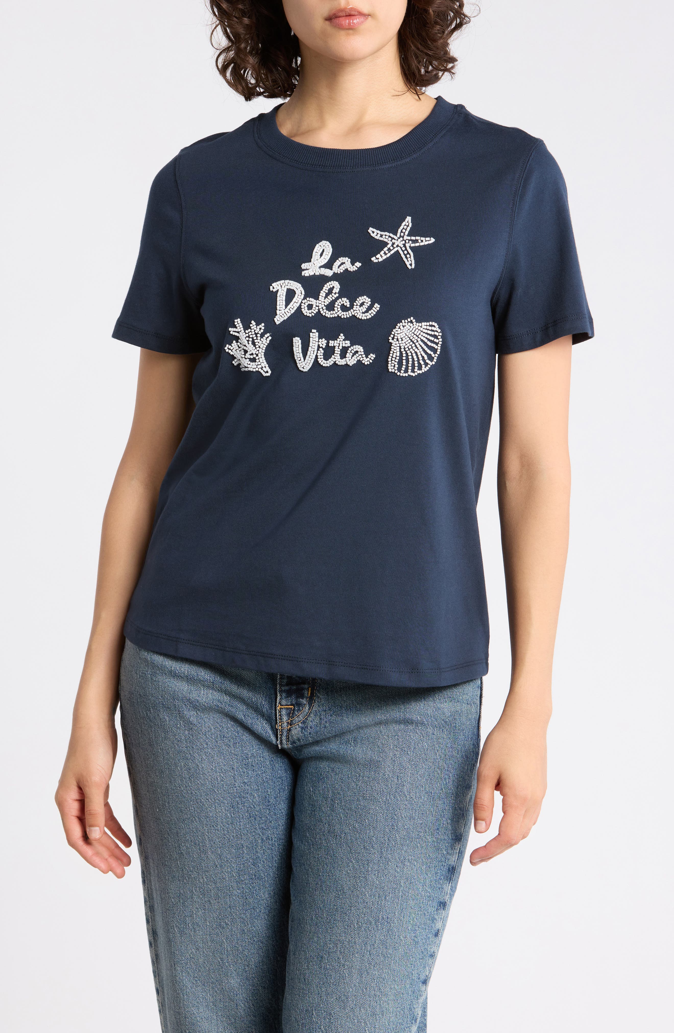 DR2 by Daniel Rainn Beaded Screen T-Shirt