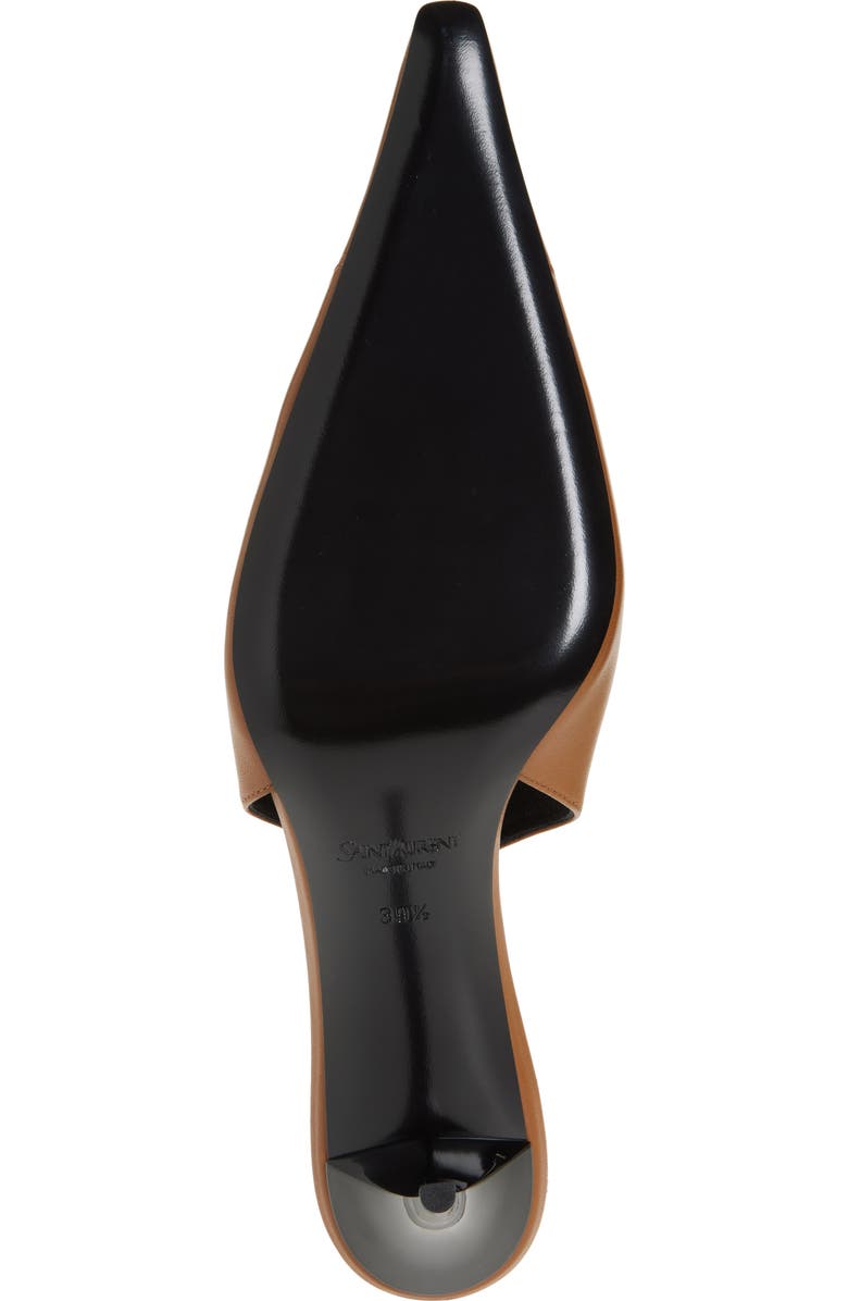 Saint Laurent Babylone Slingback Pump, Alternate, color, Dark Macadamia