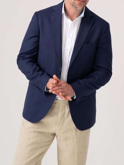 Classic Wool and Cashmere Blend Blazer