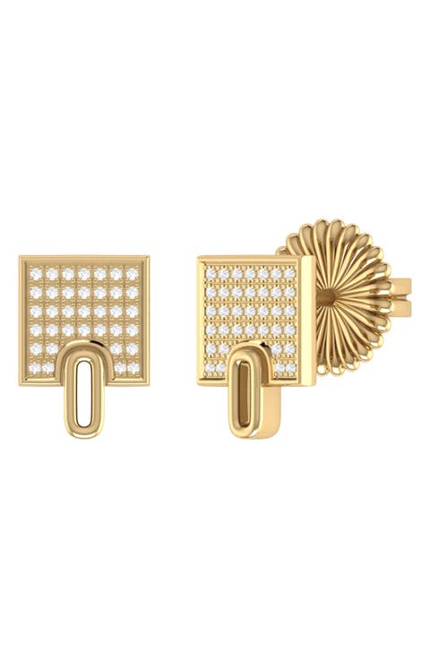 Home Sidewalk Diamond Stud Earrings - 0.13ct.