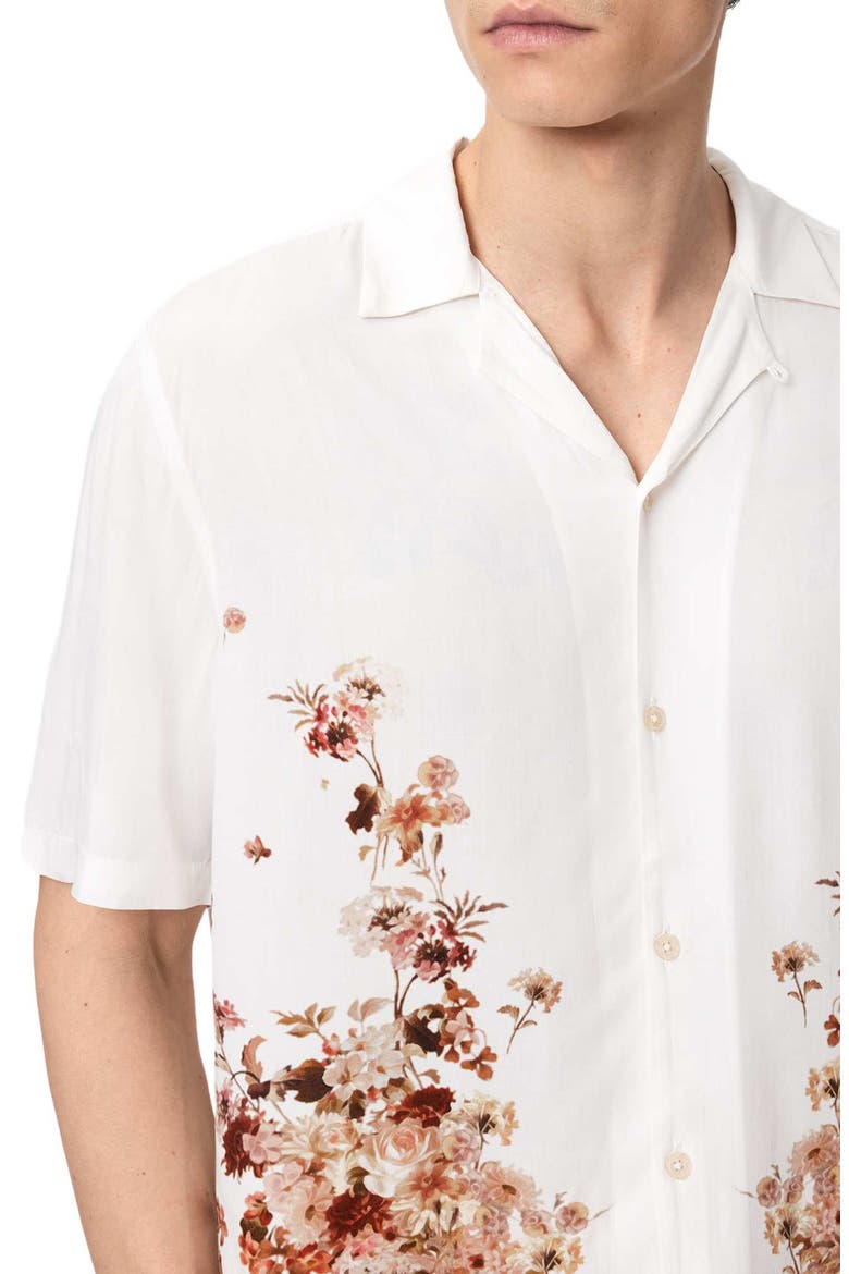 Flotilla Short Sleeve Button-Up Shirt, Alternate, color, ECRU