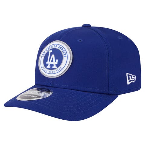 Men's New Era Royal Los Angeles Dodgers Circle Patch 9SEVENTY Stretch-Snap Hat