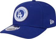 New Era Men's New Era Royal Los Angeles Dodgers Circle Patch 9SEVENTY Stretch-Snap Hat