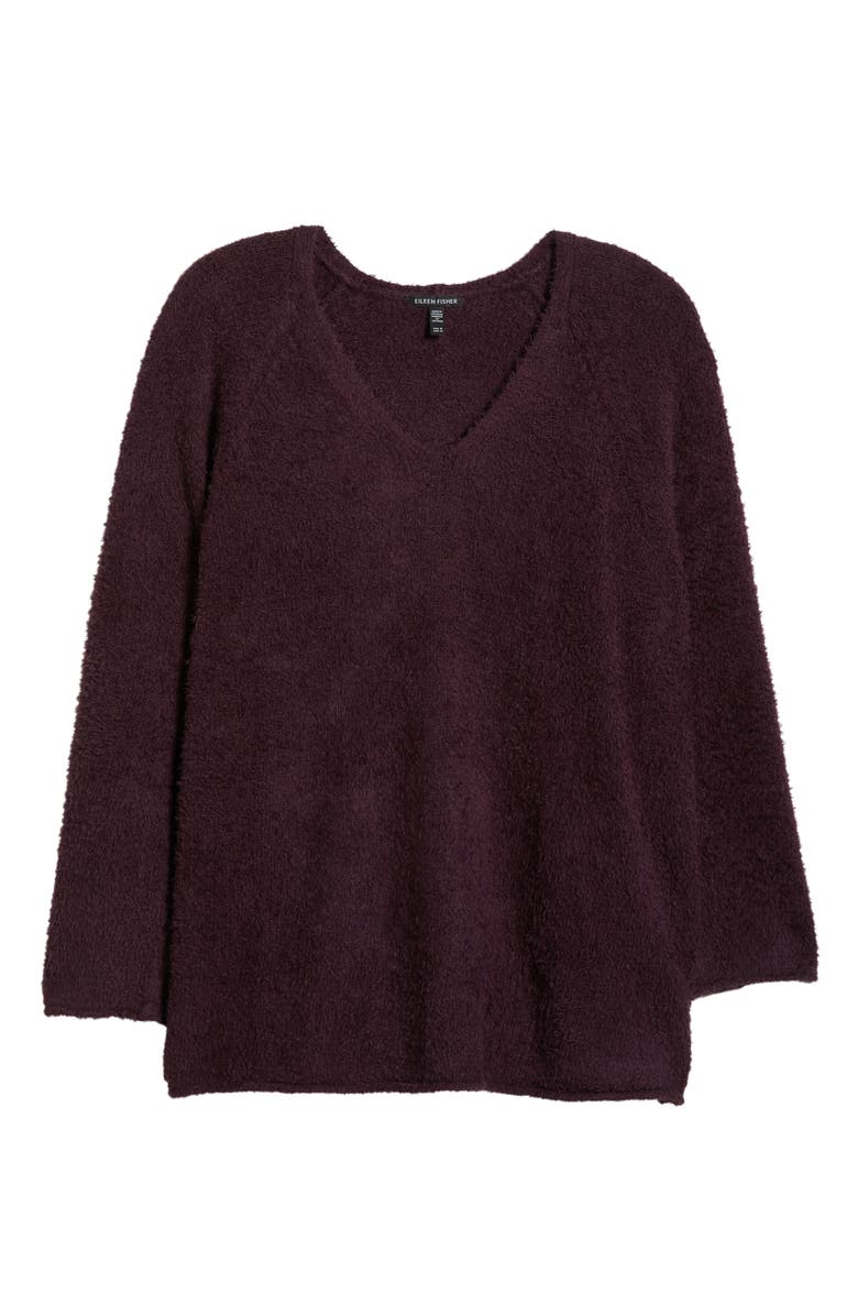 Eileen Fisher Organic Cotton Bouclé Sweater, Alternate, color, 