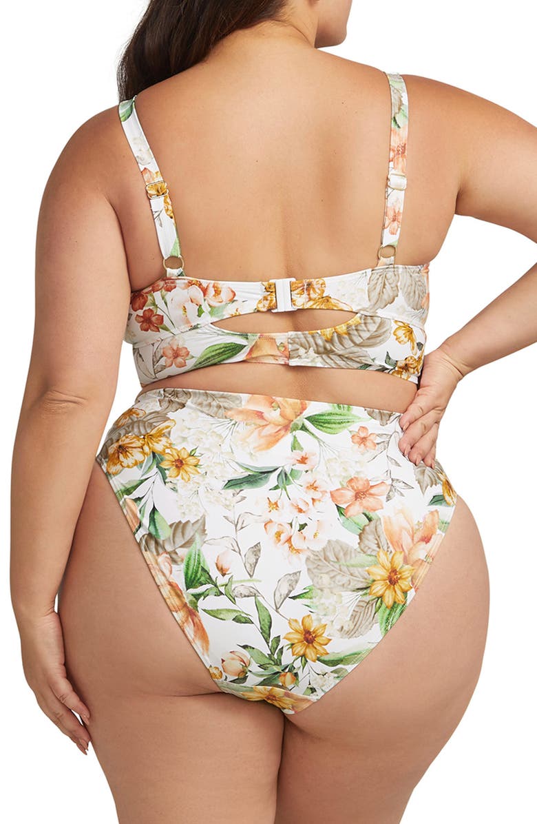 Artesands La Dolce Vita Richter High Waist Bikini Bottoms, Alternate, color, 