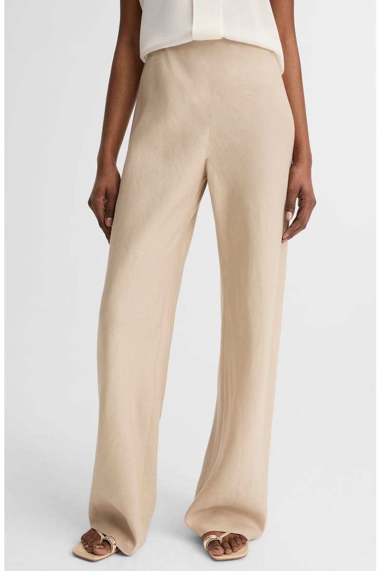 Colette Wide Leg Linen Pants, Alternate, color, PUMICE STONE