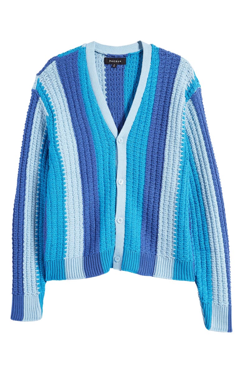 PacSun Freddy Dawn Stripe Cotton Cardigan, Alternate, color,