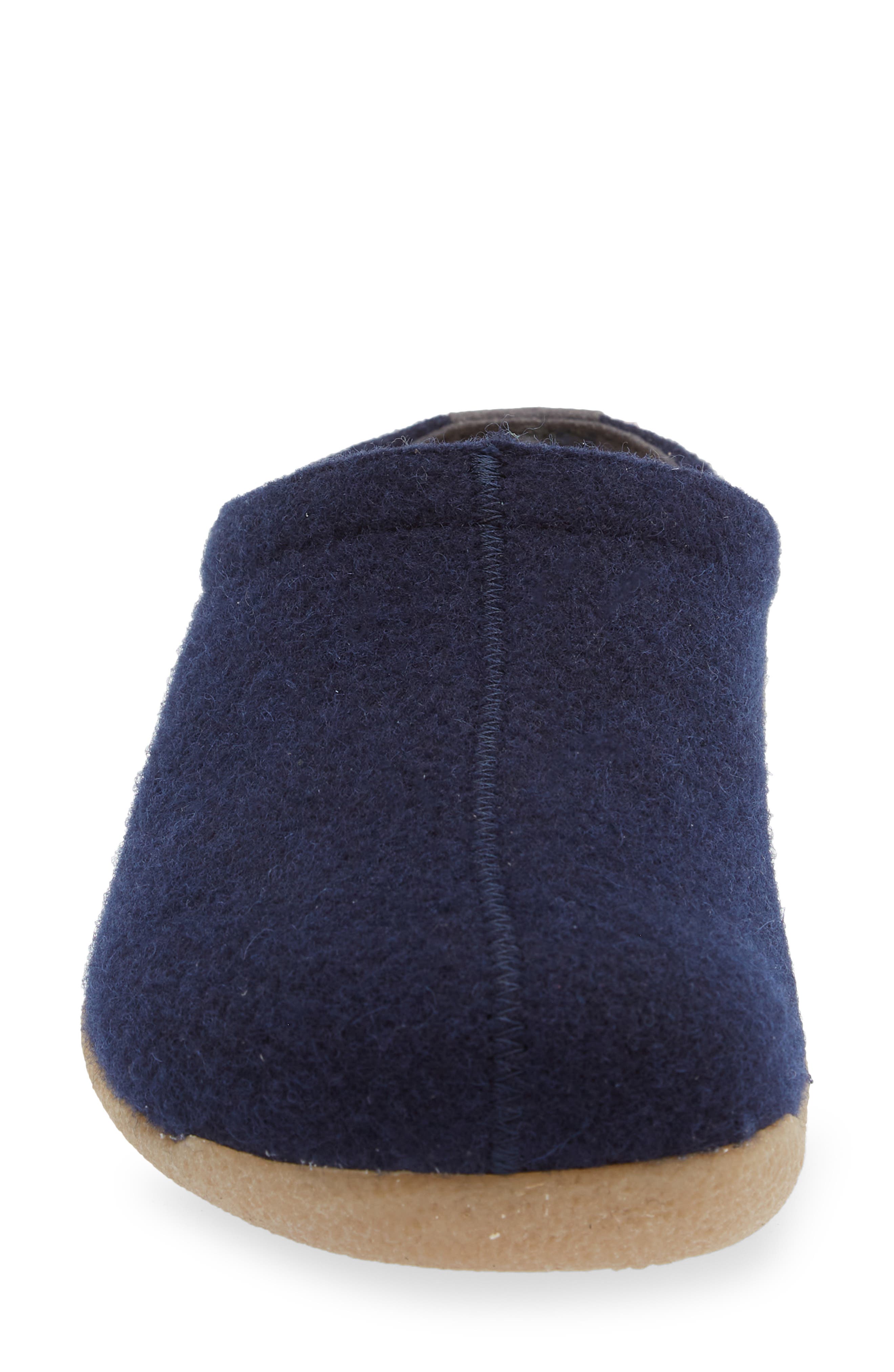 Lodge Wool Felt Slipper, Alternate, color, NAVY