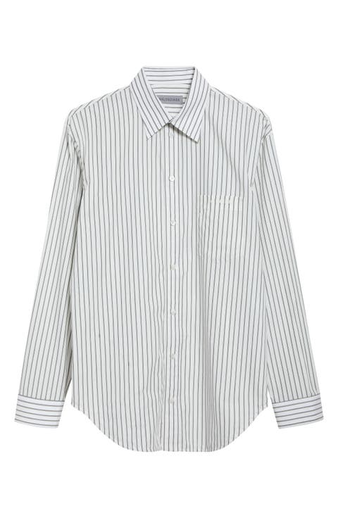 Regular Fit Stripe Button-Up Shirt
