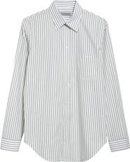 Balenciaga Regular Fit Stripe Button-Up Shirt