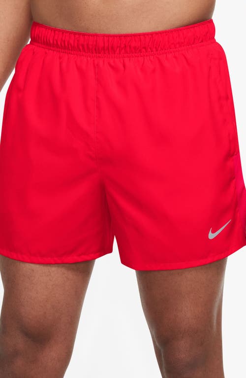Nike Dri-fit Challenger 5-inch Brief Lined Shorts In Red