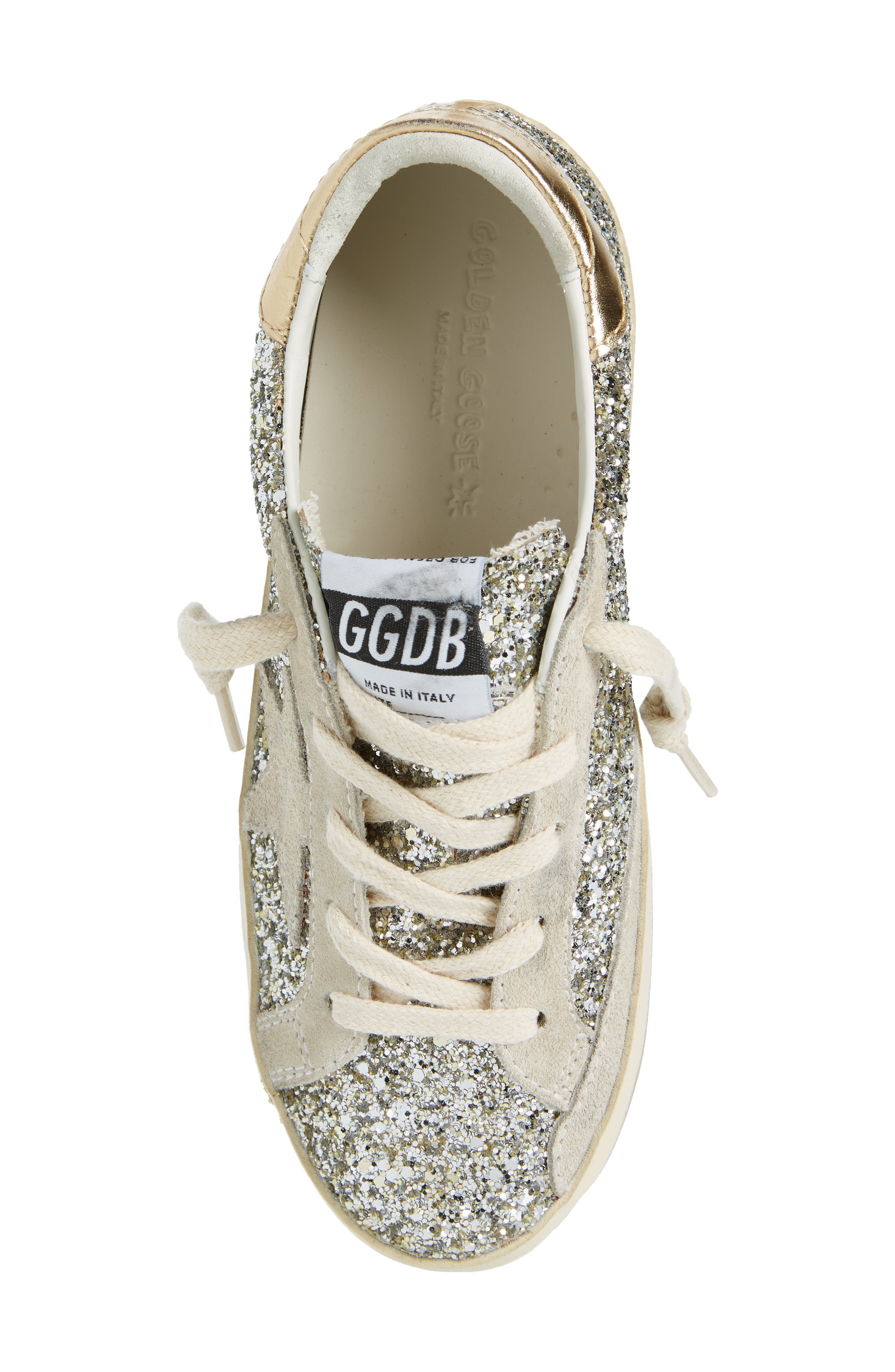 Golden Goose Kids' Super-Star Glitter Low Top Sneaker, Alternate, color, 