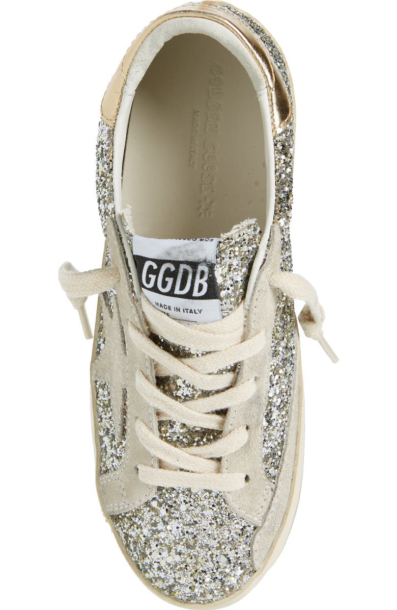 Golden Goose Kids' Super-Star Glitter Low Top Sneaker, Alternate, color,