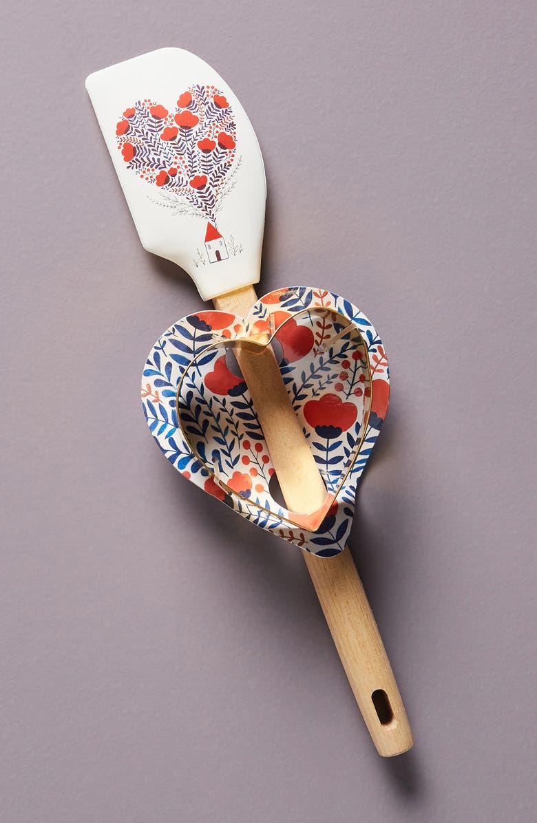 Anthropologie Home Anthropologie Giochi Spatula & Cookie Cutter Set, Main, color,