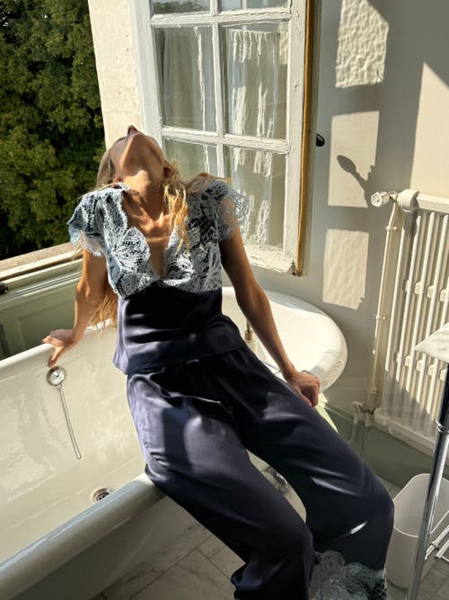 Scarlett Gasque The Jayne Top In Blue