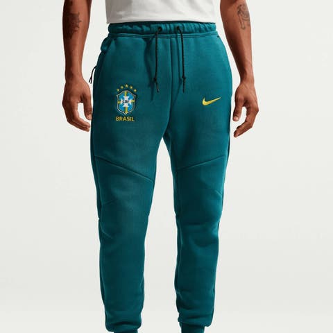 Men's Nike Green Brazil National Team Tech Fleece Joggers
