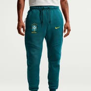 Nike Men's Nike Green Brazil National Team Tech Fleece Joggers