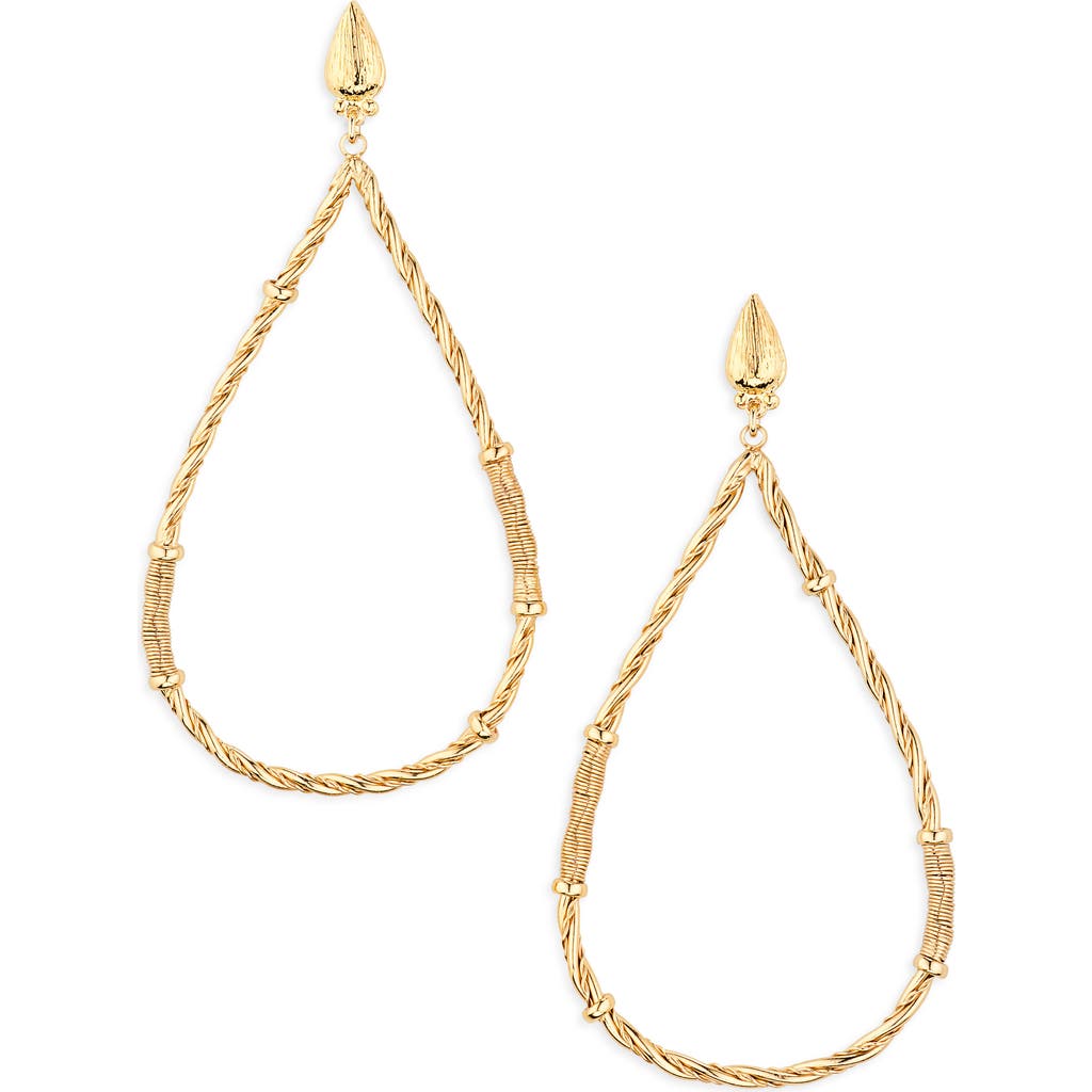 Gas Bijoux Torsade Bibi Drop Earrings In Gold