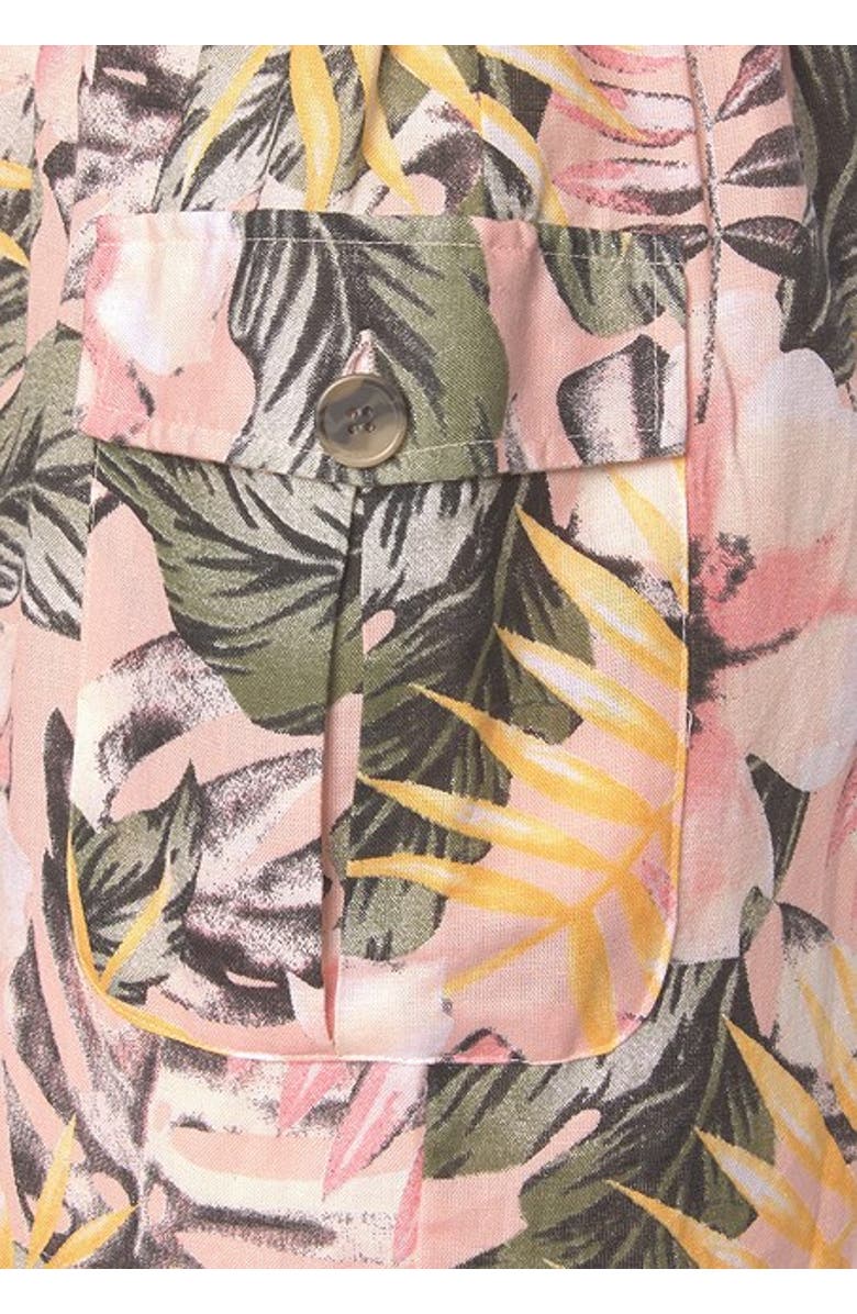 LASCANA Women's Patterned Button Detail Romper, Alternate, color, Multi Print